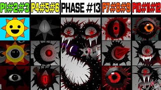 Phase 1 VS Phase 2 VS Phase 3 VS Phase 4 VS Phase 5 VS Phases 613 in Incredibox Sprunki [upl. by Ahteral]