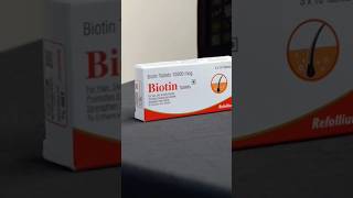 Refollium biotin tablets review  biotin tablets kese use kre  biotin tablets usp 10 mg uses [upl. by Nnairak]