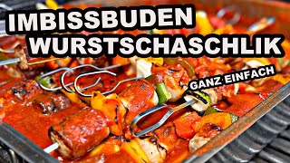 Imbissbuden Wurst Schaschlik vom Grill  The BBQ BEAR [upl. by Chaunce158]