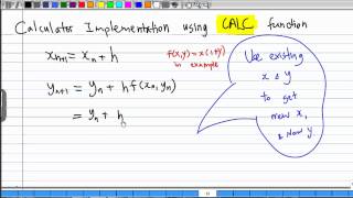 Eulers Method with CASIO Scientific Calculator fx991ES [upl. by Gunar]