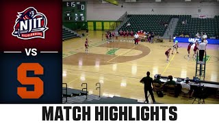 NJIT vs Syracuse Match Highlights  2024 ACC Volleyball [upl. by Caro]