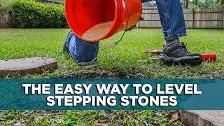 How to Level Stepping Stones  Todays Homeowner with Danny Lipford [upl. by Daph]