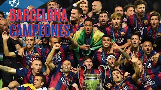 Barcelona 2015 La Tripleta Mágica  Messi Neymar y Suárez Reinan en Champions [upl. by Oisinoid]