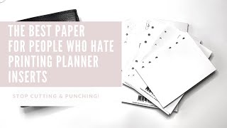 The Best Paper for People who HATE to Print Planner Inserts  Pen Test  PerfectionismPrints [upl. by Aicined]