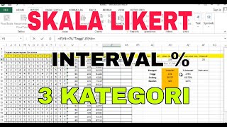 CARA MEMBUAT INTERVAL   SKALA LIKERT [upl. by Akela]