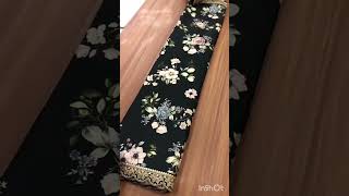 🖤New handloom tussar silk  saree digital print withembroidery and squence work lace border Rs1240 [upl. by Refinneg914]