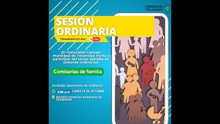 ✅Sesiones Ordinarias  Secretaría de Gobierno  Comisarías [upl. by Arihsa874]