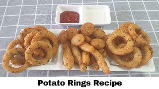 Potato Rings Recipe Crispy amp Yummy [upl. by Aihsatsan]