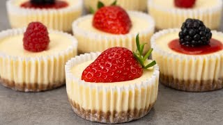 Easy Mini Cheesecakes Recipe [upl. by Gray]