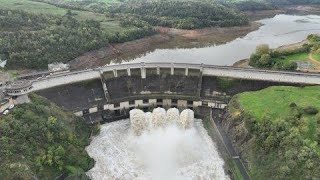 ECRETEMENT DE LA CRUE AU BARRAGE DE VILLEREST  OCTOBRE 2024 [upl. by Aborn824]