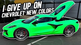 Chevrolet released the 2025 C8 Colors they made a HUGE Mistake Good Bad and the Ugly [upl. by Odrarebe385]