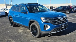 2025 VW Atlas 20T SE wTechnology 4Motion in NEW Mountain Lake Blue [upl. by Eellehs533]