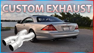 Mercedes CL55 AMG Custom Exhaust Fabrication  Secondary Cat Delete  Resonator Delete [upl. by Steep]