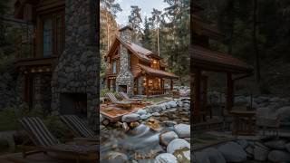 Rustic wooden stone house on the edge [upl. by Frasch157]