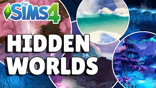 How To Get To All 4 Hidden Worlds  The Sims 4 Guide [upl. by Notsirk]