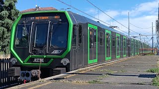 Metropolitana di Milano tratto Udine  Cimiano e transiti alla stazione Crescenzago 🚇🇮🇹 [upl. by Jo]