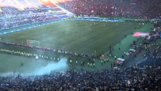 26052013 Roma vs Lazio 01 after Lulic goal [upl. by Lamonica156]