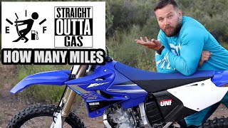 Yamaha YZ125X range test  How many miles on full tank [upl. by Averat]