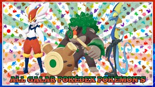 How To Evolve Pokémon  Generation 8 Galar Region Animated 3D Regular Sprites [upl. by Madalena]