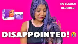 I tried the TEMPORARY HAIR COLOR from Paradyes Purple Hair at home No Bleach [upl. by Harol]