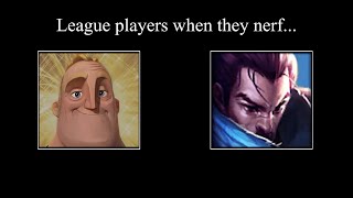 League players when they nerf [upl. by Hsivat]