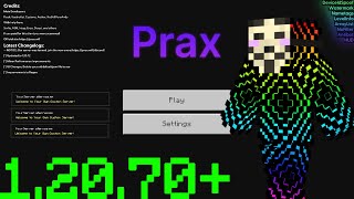 Download PRAX HACKED CLIENT  Minecraft Bedrock Edition 12072  JUST UPDATED 12070 [upl. by Mikihisa]