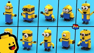 How to Build LEGO Minions 10 New Ways [upl. by Aicul]