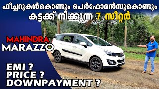 MAHINDRA MARAZZO BS6  MARAZZO MALAYALAM REVIEW  DOWN PAYMENT EMI amp ON ROAD PRICE [upl. by Alphonsine]