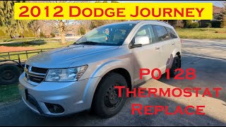 2012 Dodge Journey Thermostat Replacement Code P0128 [upl. by Amelina]