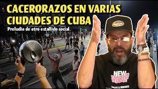 Cacerolazos en varias ciudades de Cuba preludio de otro estallido social [upl. by Sabelle]