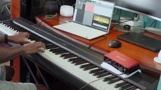 Nihada Mawathe by Rookantha Gunathilaka  නිහඩ මාවතේ Piano cover [upl. by Noj]