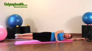 Side Leg Lifts  Pilates Exercise 17 for Beginners  Onlymyhealthcom [upl. by Martz313]