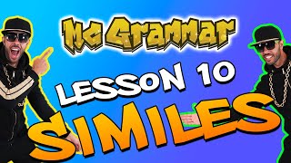 English Lesson Similes for Kids  Learn through music and rap with MC Grammar [upl. by Cuthburt]