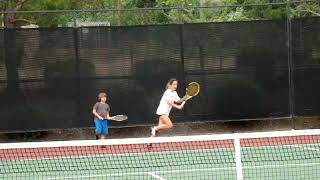 1 Tennis drills with Bogie Bogdana Romansky April 2011 Southern California [upl. by Wilma]