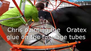 Chris Rush explains how to install and apply Oratex fabric in the cockpit of a Piper Super Cub [upl. by Nitas]