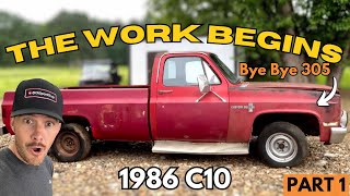 Will This 1986 Chevy C10 Live Again  PART 1 [upl. by Sheedy]