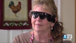 Woman blind for 40 years receives sight with bionic eye [upl. by Prud]