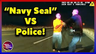 “Navy Seal” Gone Rogue Commits Felony Resists Cop After Bizarre Encounter [upl. by Lorollas]