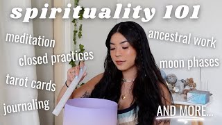 ULTIMATE BEGINNERS GUIDE TO SPIRITUALITY  meditation tarot ancestral work journaling  more [upl. by Dyane]