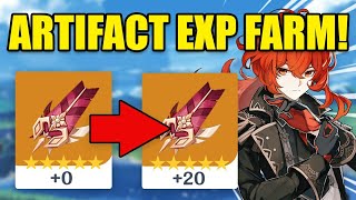 Artifact farming route  Genshin Impact [upl. by Akinuahs]