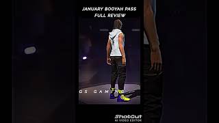 January booyah pass FREE FIRE full review freefire freefireshorts booyahpassreview trending [upl. by Achorn750]