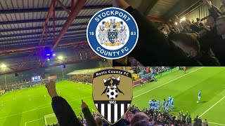 SCENES AS COUNTY BEAT NOTTS  Stockport County vs Notts County Match Day Vlog [upl. by Annette]