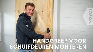 Hoe monteer je een schuifdeur handgreep  Handgrepen monteren [upl. by Eybba317]