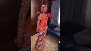 Chic model pagne wax 🧡 wedding modeafricaine weddingdress videoviral france [upl. by Nnylrahc]