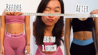 How I got ABS in 1 WEEK Pamela Reif Workout Results iNSanE [upl. by Lopez]