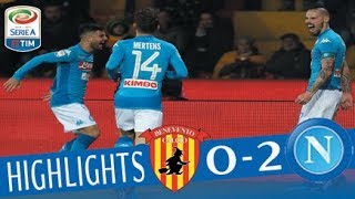 Benevento  Napoli 02  Highlights  Giornata 23  Serie A TIM 201718 [upl. by Tomaso]