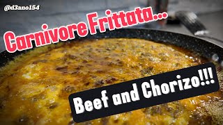 Carnivore Frittata  Beef and Chorizo is it as good as it looks [upl. by Rawden]