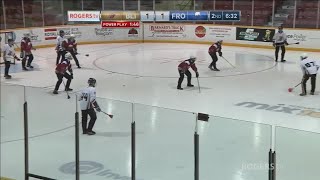 2018 Canadian Juvenile Broomball Championships Day 4Game 5  Quebec Blitz vs Quebec Frost [upl. by Aldric]