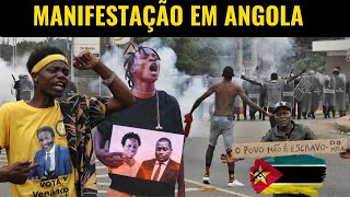 Manifestação na Embaixada de Moçambique em Angola termina com detenção dos activistas [upl. by Yevi]