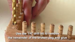 Weaving Loom Fix How to repair a broken peg on a CraftSanity Loom [upl. by Argyres813]